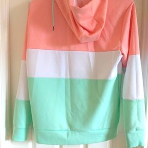 Copper Rivet, size large slightly worn hoody. 100% polyester.